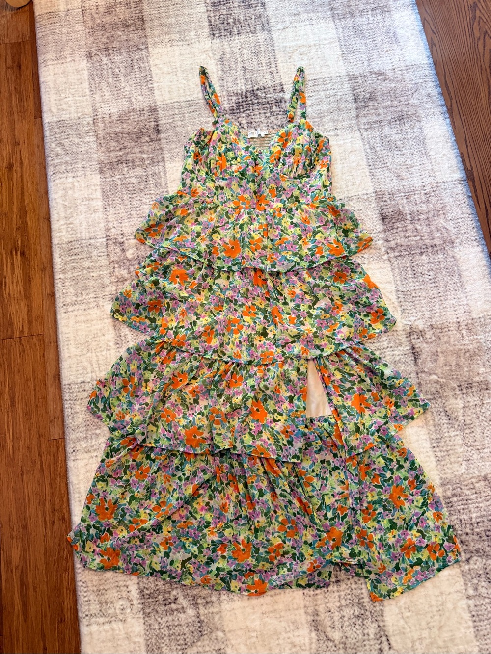 ASTR the Label Mellorie Floral Tiered Maxi Dress